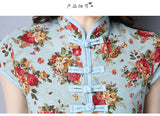 CNY Retro Style Floral Printed Dress