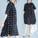 Plus-Size Graphic Printed Dress