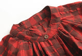 Buttoned Down Plaid Dress