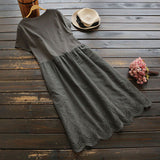 Embroidery Stitching Bottom Dress