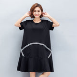 Oversize Flare Hem Dress