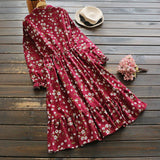Floral Printed Shirt Dress
