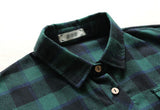 Buttoned Down Plaid Shirt Dress