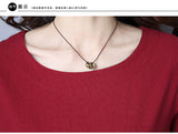 CNY Retro Style Ethnic Patches Dress