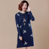 Plus-Size Printed Shift Dress