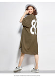 Oversize Graphic Printed Top Dress [Pre-Order] Color:  Brown/Black - One Size