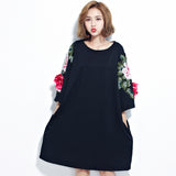 Oversize Embroidery Top Dress