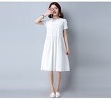 CNY Oversize Ethnic Style Dress [Pre-Order] Color: Blue/White - Size: M-XL
