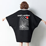 Oversized Flare Sleeve Top Dress [Pre-Order] Color:  Black - One Size