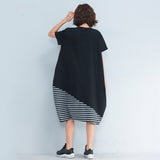 Oversize Stripe Hem Dress