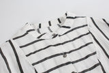 Buttoned Stripes Midi Dress