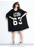 Oversize Graphic Printed Top Dress [Pre-Order] Color:  Purple/Black - One Size