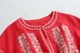 Embroidered Sleeveless Dress
