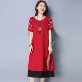 CNY Ethnic Style Embroidery Dress