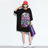 Oversize Graphic Printed Top Dress