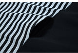 Oversize Stripe Hem Dress [Pre-Order] Color:  Black - One Size