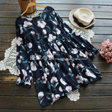Floral Printed Babydoll Dress 543599905613#3606847776586 543599905613#3606847776588