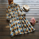 Geometric Print Shirt Dress 538108404003#3955119095248 538108404003#3687129643765