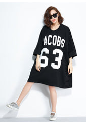 Oversize Graphic Printed Top Dress [Pre-Order] Color:  Purple/Black - One Size 568043881099#3626606788152