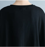 Oversize Graphic Printed Flare Top Dress [Pre-Order] Color:  Black - One Size