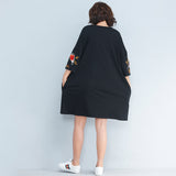 Oversize Embroidery Top Dress