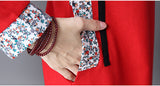 CNY Retro Style Embroidered Cheongsam Dress