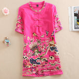 CNY Large Size Ethnic Style Embroidery Tops