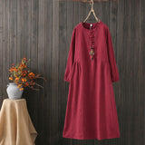 CNY Oversized Ethnic Style Cheongsam Dress [Pre-Order] Color: Green/Black/Blue/Red - One Size 576286877774#3959590598122