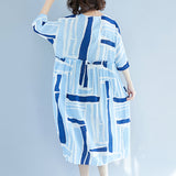 Plus-Size Color Printed Dress