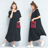 Oversize Irregular Hem Long Dress
