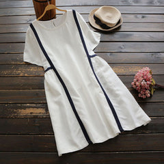 Short-Sleeved Mini Dress