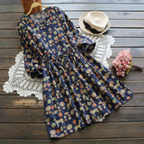 Buttoned Down Printed Dress