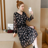 Plus-Size Double Layer Chiffon Dress