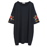 Oversize Embroidery Top Dress