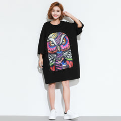 Oversize Graphic Printed Top Dress