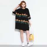 Oversize Graphic Printed Top Dress