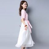 CNY Retro Style Embroidered Dress
