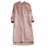 Casual Buttoned Top Dress