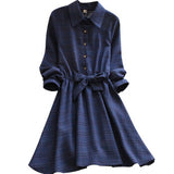 Buttoned Down Plaid Shirt Dress
