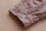 Buttoned Down Plaid Shirt Dress