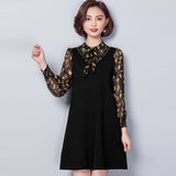 Plus-Size Floral Chiffon Shift Dress