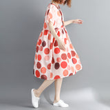 Plus-Size High-Waist Pleated Dress