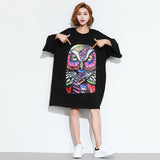 Oversize Graphic Printed Top Dress