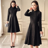 CNY Midi A-Line Cheongsam Dress