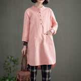 Casual Buttoned Top Dress