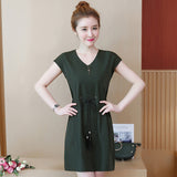 Plus-Size Dropped Waist Dress 572260341250#3724840984721 572260341250#3724840984706 572260341250#3724840984709 572260341250#3724840984712 572260341250#3724840984715 572260341250#3724840984718