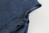 Off Shoulder Embroidery Denim Dress