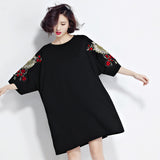 Oversize Embroidery Top Dress
