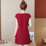 Plus-Size Dropped Waist Dress