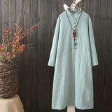 CNY Oversized Ethnic Style Embroidered Dress [Pre-Order] Color: White/Blue/Pink - One Size 557866736756#3629136130077